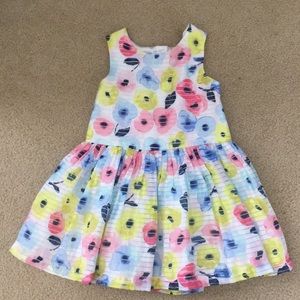 Watercolor floral dress